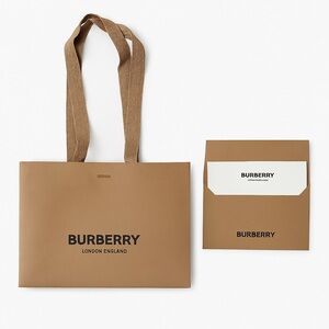BURBERRY Gift Bag with Envelope, Dust Bag and Card￨(Size 12" x 9.25" x 4…